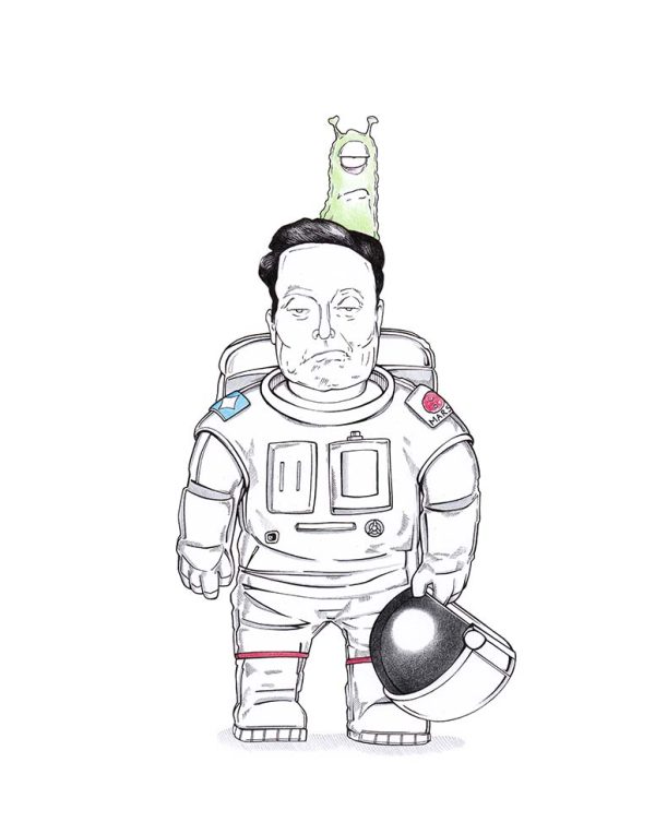 Elon Musk Cartoon