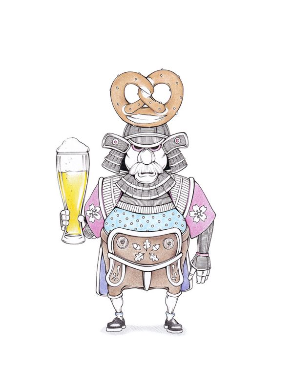 Samurai mit Weißbierglas: Weißbier-Bushido