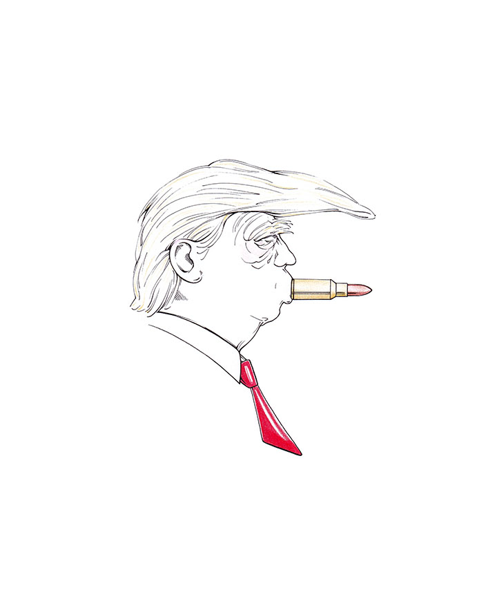 Trump Rally Shooter - Political Cartoon